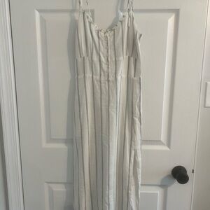 Abercrombie midi strip dress size small